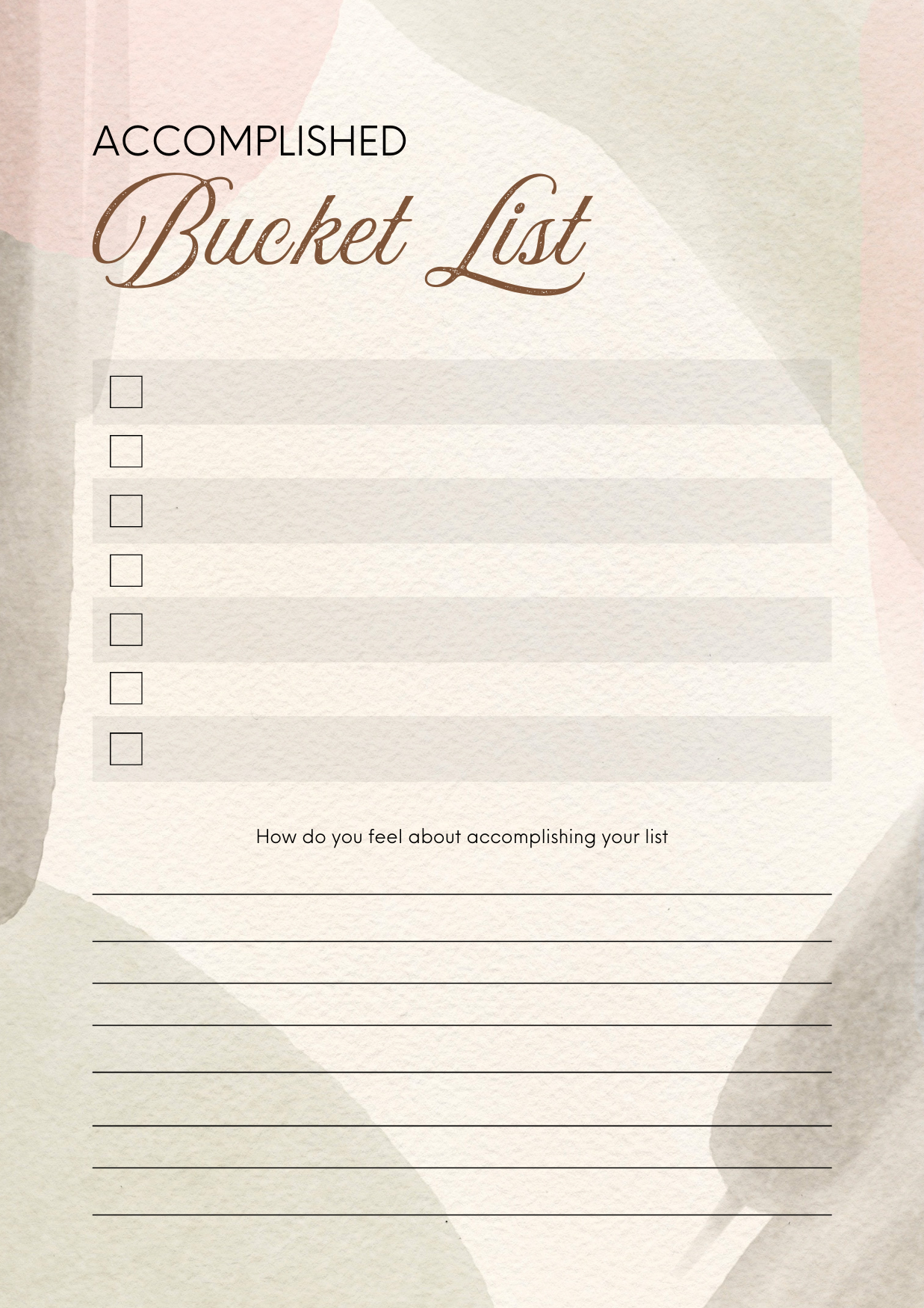 The Ultimate Bucket List Planner - Digital Download