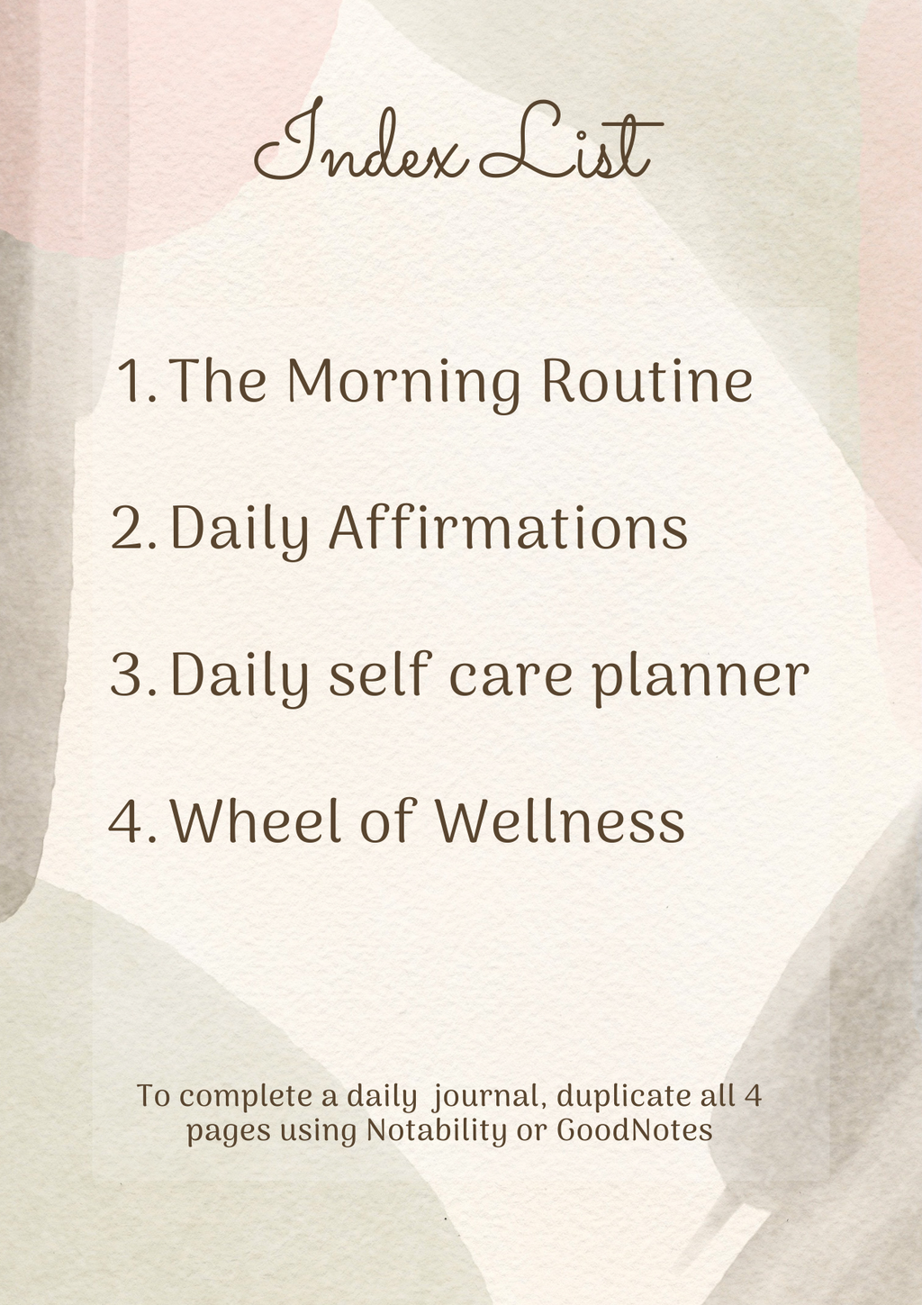 The Self Care Planner - Digital Download