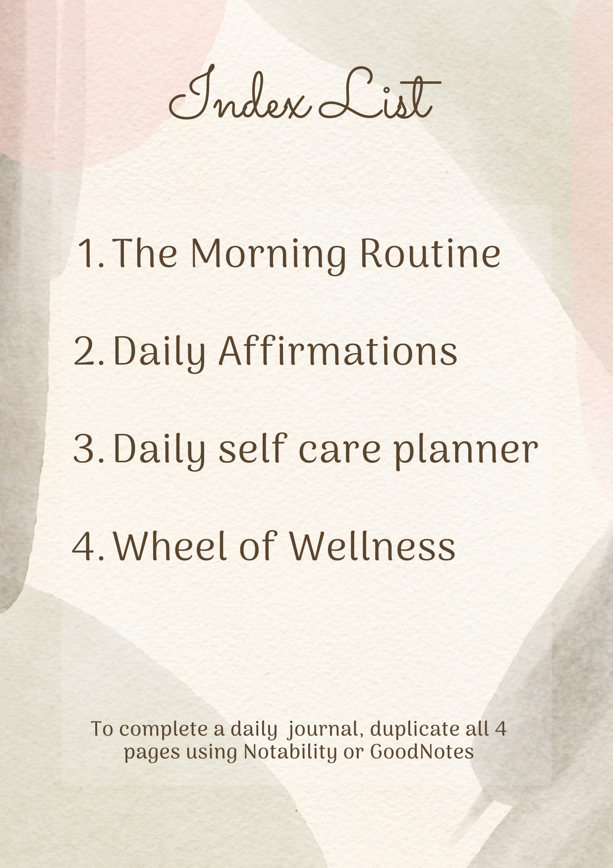The Self Care Planner - Digital Download